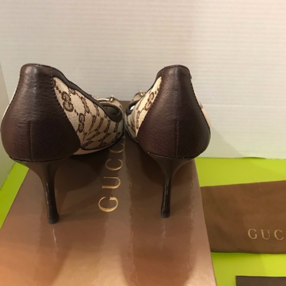 GUCCI Cellarius Open Toe Pumps with Buckle Sz. 39 - Picture 7 of 9